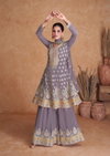 Flory By Gulkayra Real Chinon Wedding Wear Sharara Readymade Suits Wholesale Market In Surat